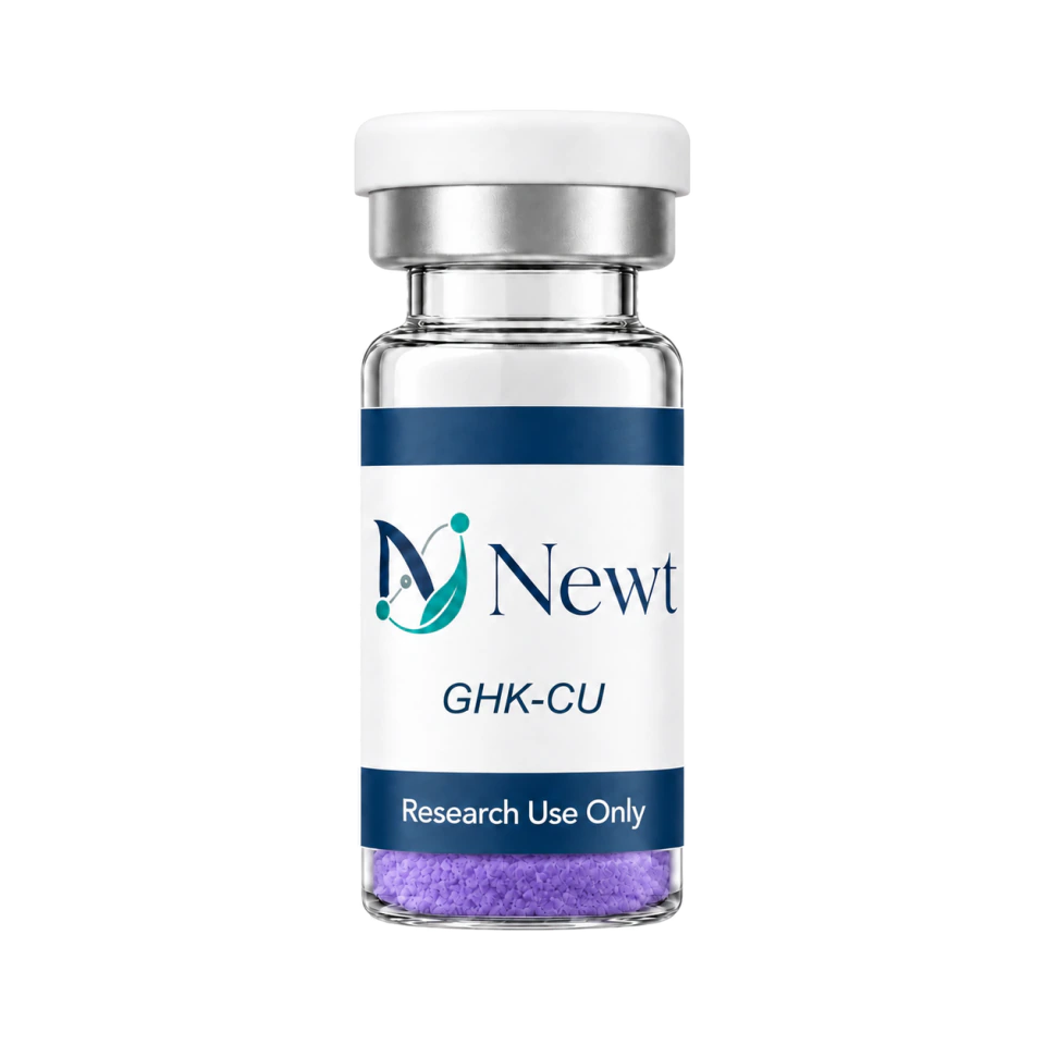 Newt GHK-Cu research peptide vial