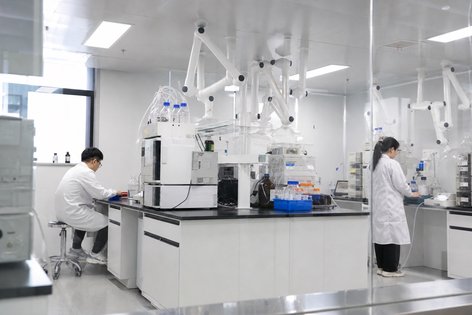 Research team working in a laboratory
