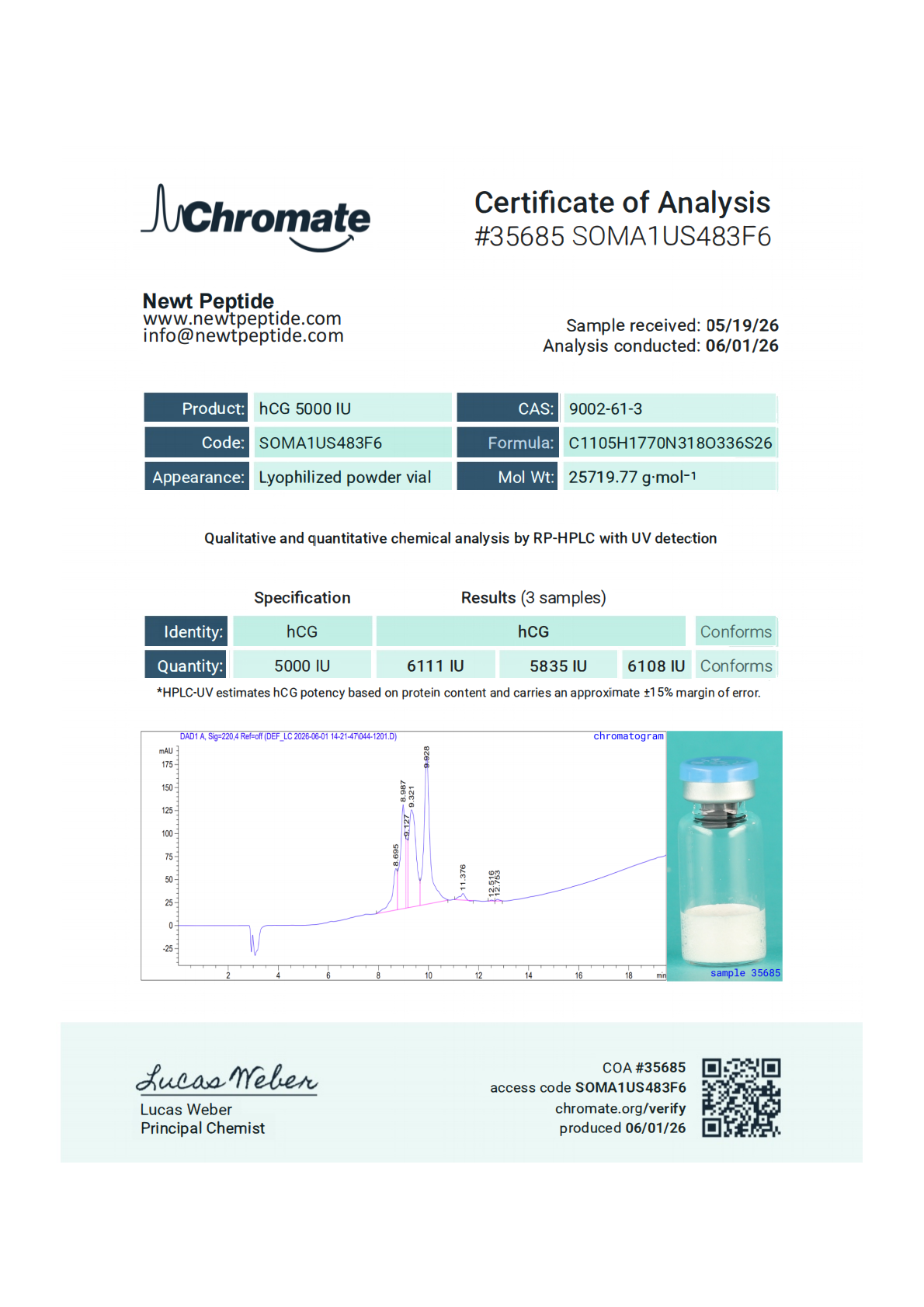 HCG COA page 1