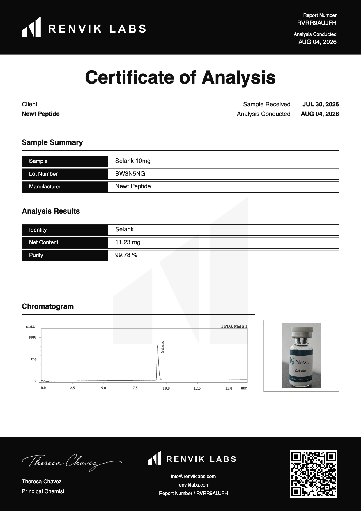 Selank COA page 2